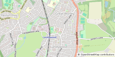 Map of Walsall, West Midlands