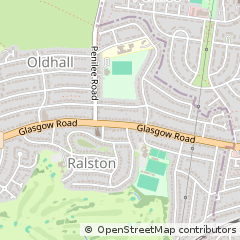 Map of Paisley, Renfrewshire