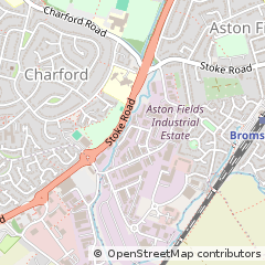 Map of Bromsgrove, Worcestershire