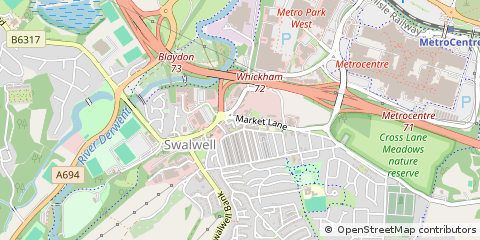 Map of Newcastle Upon Tyne