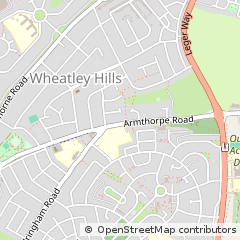 Map of Doncaster, South Yorkshire
