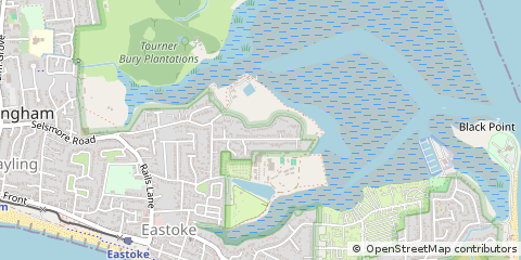 Map of Hayling Island, Hants