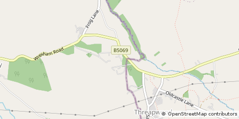 Map of Malpas, Cheshire