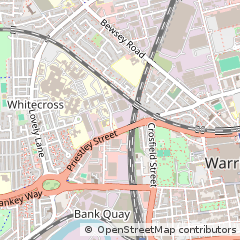 Map of Warrington, Cheshire