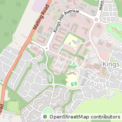 Map of West Malling, Kent