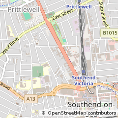 Map of Southend-on-SEA, Essex