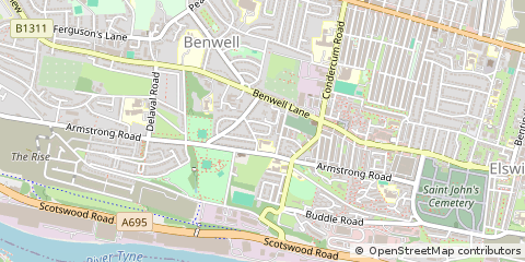 Map of Newcastle Upon Tyne