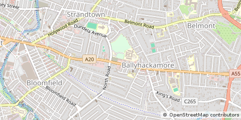 Map of Belfast