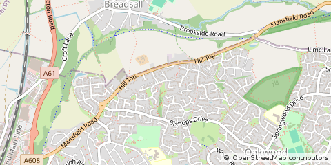 Map of Derby, Derbyshire