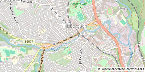 Map of Sheffield