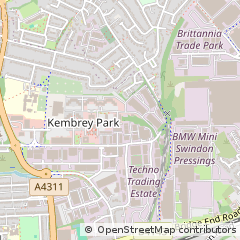 Map of Swindon, Wiltshire