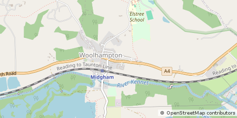 Map of Reading, Berkshire