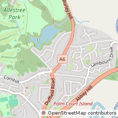 Map of Allestree, Derbyshire