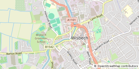 Map of Wisbech, Cambridgeshire
