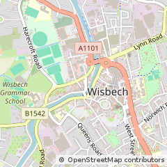 Map of Wisbech, Cambridgeshire