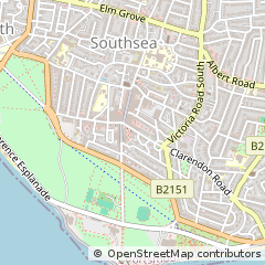 Map of Southsea, Hampshire