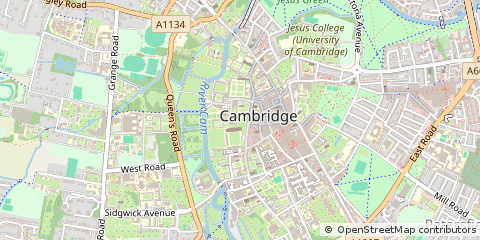 Map of Cambridge, Cambridgeshire