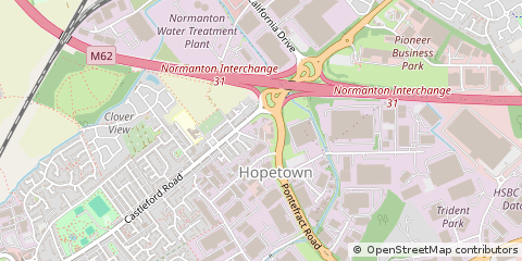 Map of Normanton, West Yorkshire