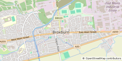 Map of Broxburn