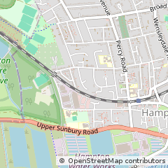 Map of Hampton, Middlesex