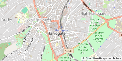 Map of Harrogate, North Yorkshire