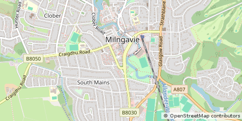 Map of Milngavie, Glasgow