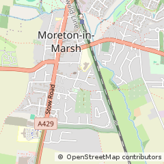 Map of Moreton-in-Marsh, Gloucestershire