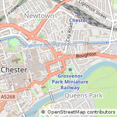 Map of Chester, Cheshire