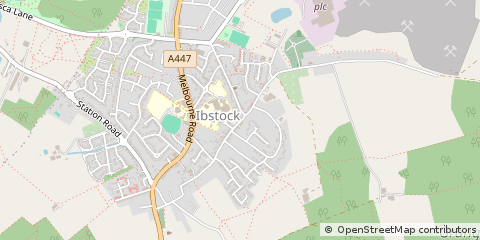 Map of Ibstock, Leicestershire