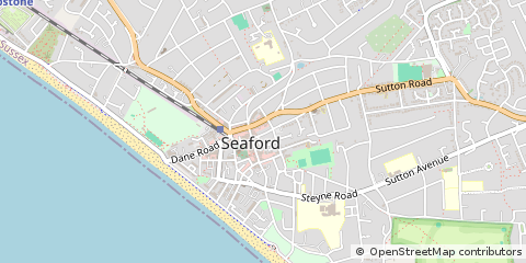 Map of East Sussex