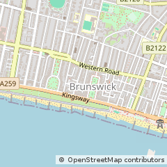Map of Hove, East Sussex
