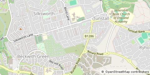 Map of Sunderland