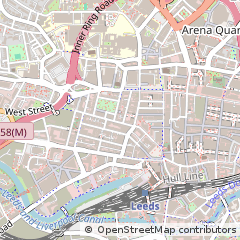 Map of Leeds, West Yorkshire