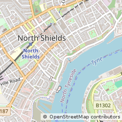 Map of North Shields, Tyne and Wear