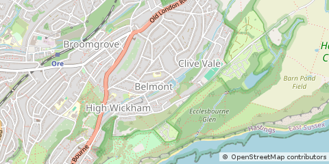 Map of Hastings