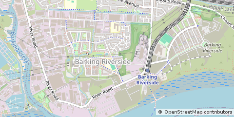 Map of Barking, Essex
