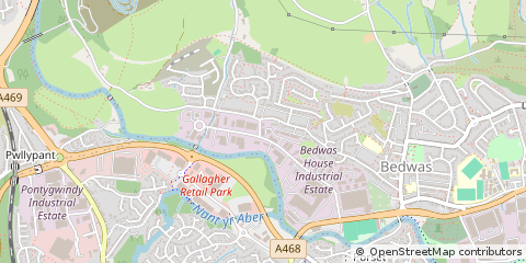 Map of Caerphilly