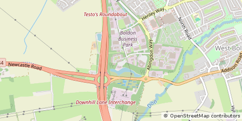 Map of Boldon Colliery