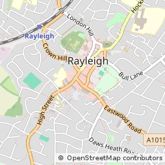 Map of Rayleigh, Essex