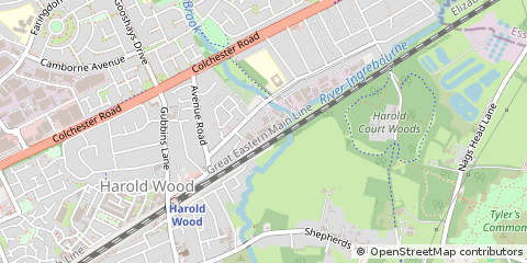 Map of Romford