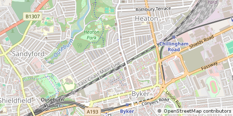 Map of Newcastle Upon Tyne