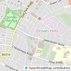 Map of Leicester, Leicestershire