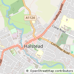Map of Halstead, Essex