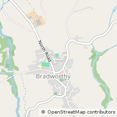 Map of Holsworthy, Devon