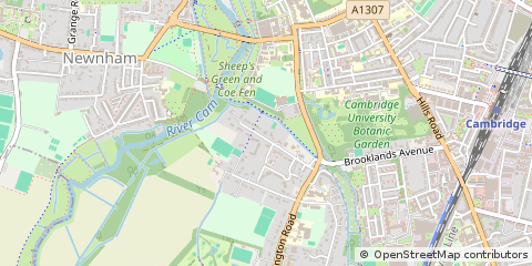 Map of Cambridge, Cambridgeshire