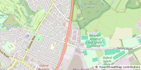Map of Oxford, Oxfordshire