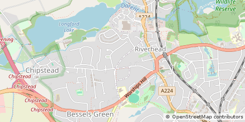 Map of Sevenoaks