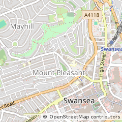 Map of Swansea