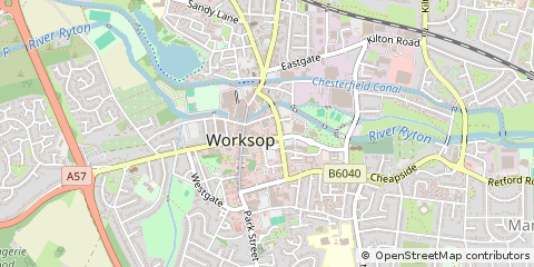 Map of Worksop
