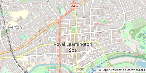 Map of Leamington SPA, Warwickshire
